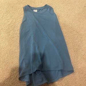 athleta ease in tank size small skylark blue